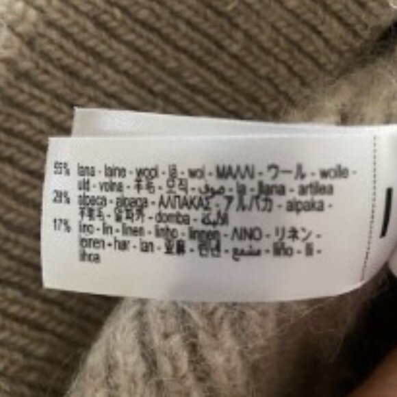 Zara Wool Blend Cardigan Sweater Large - Picture 4 of 4